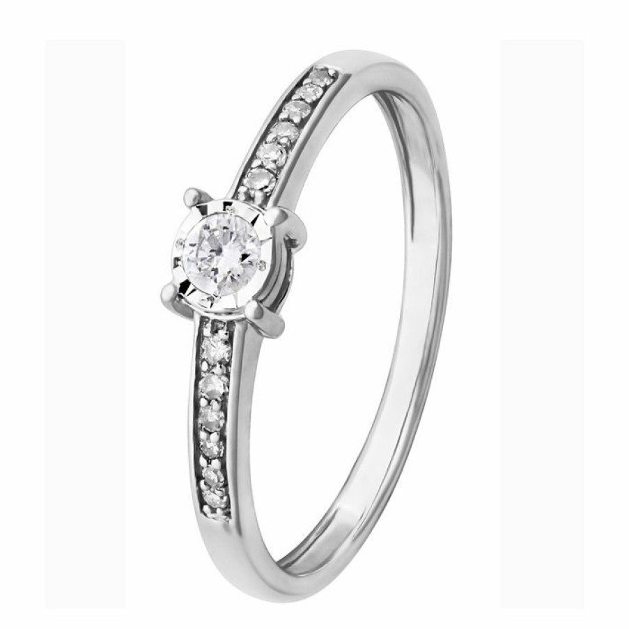 Korut Brilliant Star  | Brilliant Star Timanttisormus Valkokulta R10448-12